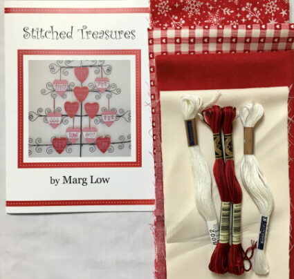 Marg Low Designs Stitched Treasures Christmas Hearts Kits