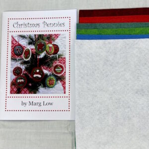 Marg Low Felt cHristmas Decoirations Fabric pack and Pattern Christmas Pennies