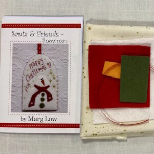 Marg Low Santa and Friends Snowman Fabric and Pattern