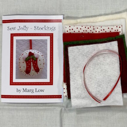 Marg Low Sew Jolly Christmas Stockings Fabric and pattern