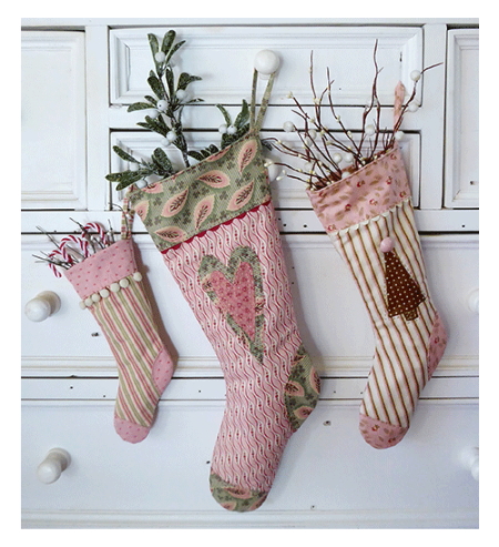 Marg Low Vintage Christmas stockings