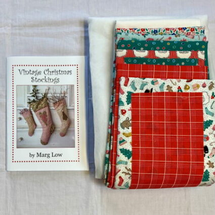 Marg Low Vintage Stockings pattern with fabrics