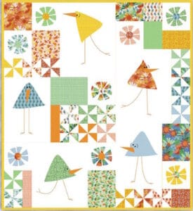 meags and Me Bird Brain Applique novelty quilt pattern