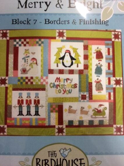 The Birdhouse Merry and Bright Christmas applique Quilt Patterns