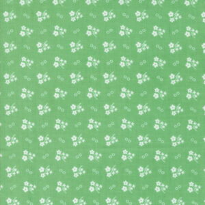 Moda 30's Playtime Daisies Green by Linzee McCray