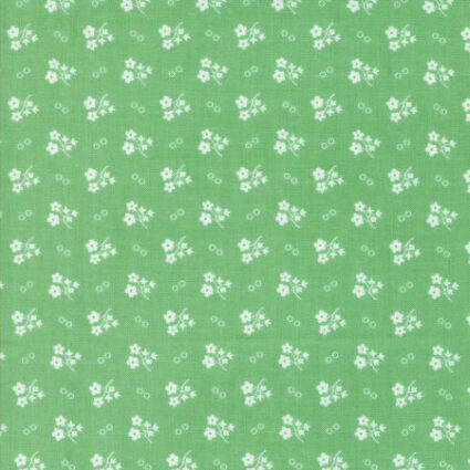 Moda 30's Playtime Daisies Green by Linzee McCray