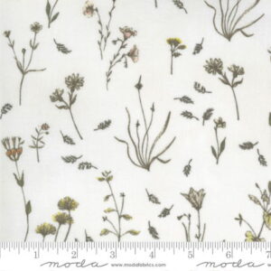 Moda Botanicals Wildflowers Floral Parchment by Janet Clare