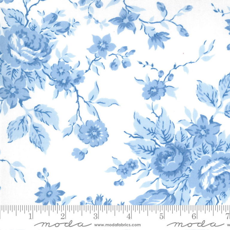 Moda Crystal Lane Blue Floral by Bunny Hill Designs