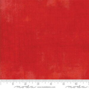 Moda Grunge Scarlet Red by designers basic grey