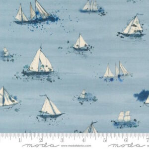 Moda Longshore Marine Day Nautical Boats Blue