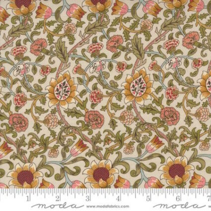Moda Morris Manor Evenlode Porcelain Floral design by Barbara Brackman