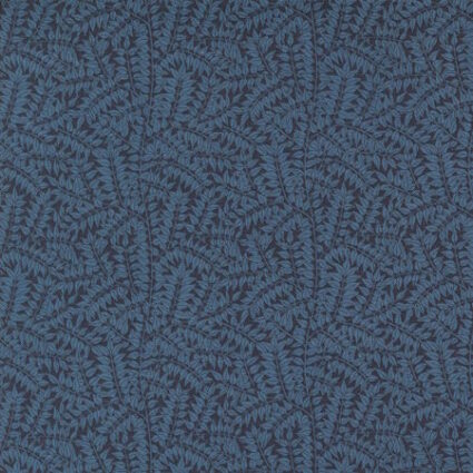 Moda Morris Manor Dark Blue Leaf design by Barbara Brackman