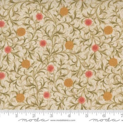 Moda Morris Manor Scrolls Porcelain by Barbara Brackman