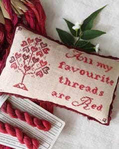 Mojo Stitches all my red Threads Cross Stitch Chart by Joanna Kabanoff
