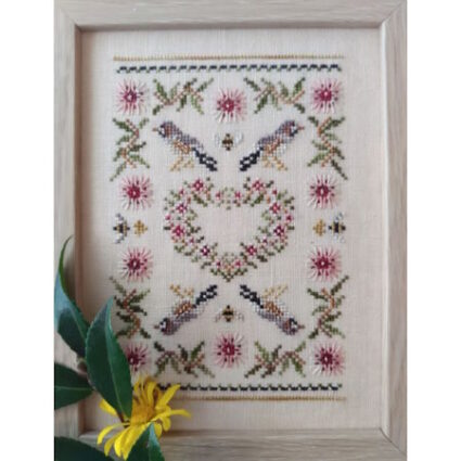 Mojo Stitches Hakea Heart Cross stitch Chart by Joanna Kabanoff