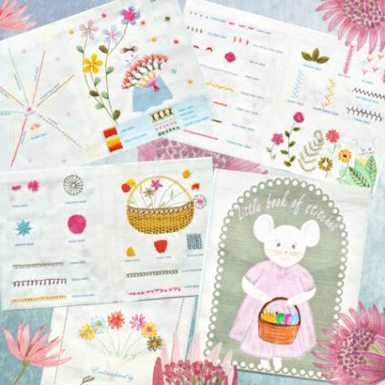 Mouse Embroidery Book which is a sampler of embroidery stitches by Corinne Lapierre