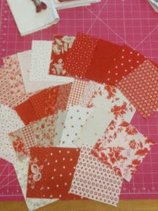 Must be Christmas Bunting kit review charm pack unpacking for making the flags