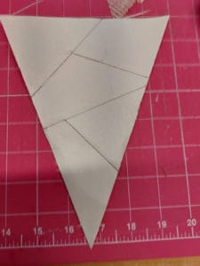 Must be Christmas Bunting kit review flag cut out for bunting