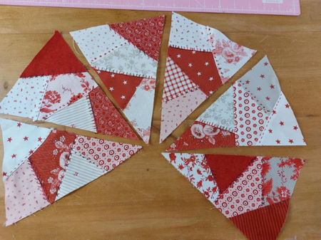 Must be Christmas Bunting kit review, designed by Marg Low flags made