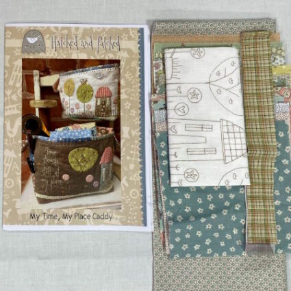 My Time, My Place Caddy fabric kit, including pattern by designed Hatched and Patched