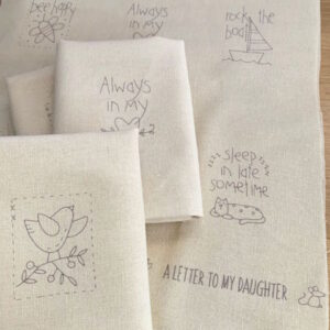 Natalie Bird A Letter to My Daughter Stitchery Panel