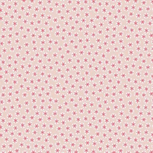 Natalie Bird Out and About Flower Circles Pink Devonstone Fabric Cotton Fabric