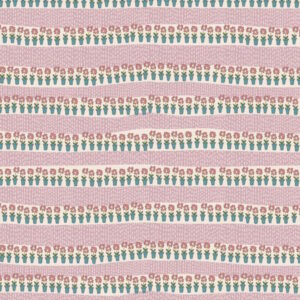 Natalie Bird Out and About Flower Pot Stripes pale pink