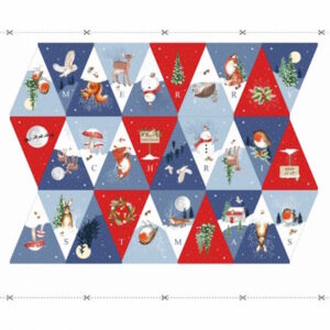 Nutex Christmas Bunting Fabric 2025