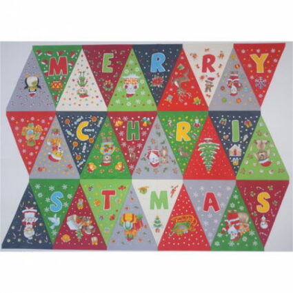 Nutex Christmas Bunting Panel