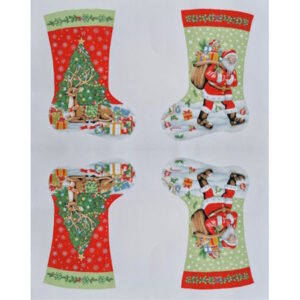 Nutex Christmas Fun Stockings panel by Sue Wheeler