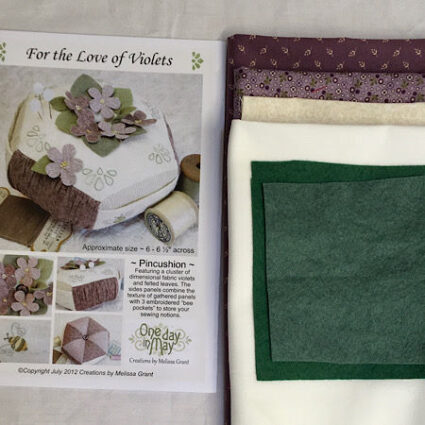 One Day in May For the Love of Violets pattern and kit