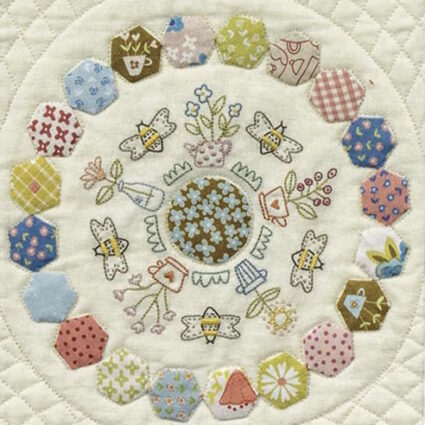 Owl & Hare Hollow quilt pattern block designed by Natalie Bird