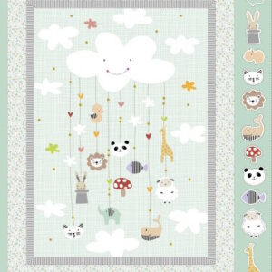 P and B Textiles Dream drifters Novelty Childrens panel