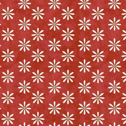 Pocketful of Posies Fabric Collection by Gail Pan Red Set Daisies