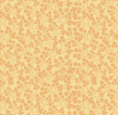 Poppie Cotton Calico Cowgirls Wildflowers yellow cotton fabric