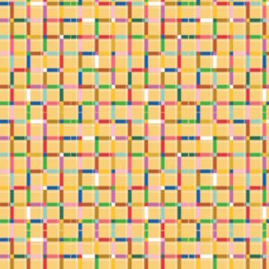 Poppie Cotton Hey Love Bug Fun Times Yellow Cotton Fabric
