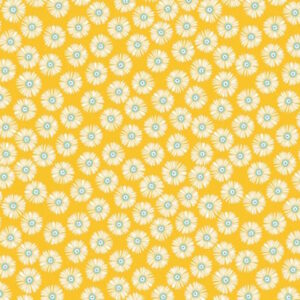 Poppie Cotton Hey Love Bug Love it Yellow Cotton fabric