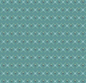 Poppie Cotton Hollyhock Lane Joy Teal