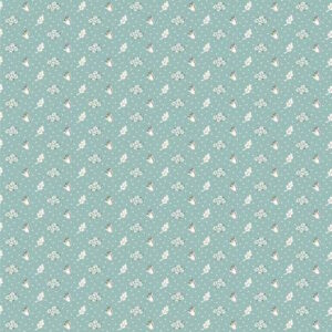 Poppie Cotton Wildwood Dwelling Fabric Collection Vintage Apron Teal
