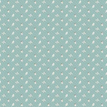 Poppie Cotton Wildwood Dwelling Fabric Collection Vintage Apron Teal