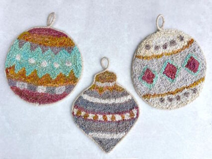 Hooked Bauble workshop at Poppy Patch with Ragged Life