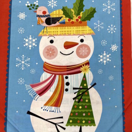 Santa Sack Christmas Panel by Ellen Giggenbach 100% Cotton Fabric - Image 2