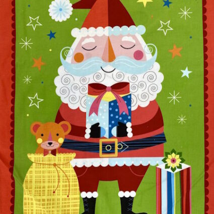 Santa Christmas Sack Panel by Ellen Giggenbach