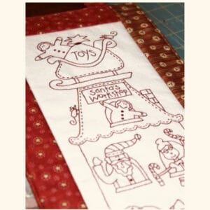 Santas Workshop pattern designed by Natalie Bird from The Birdhouse.