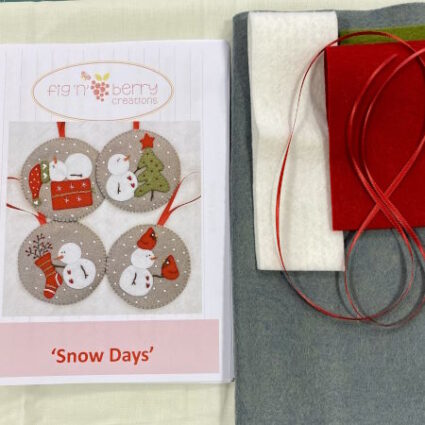 Snow Days Christmas ornaments felt kit by Fig n Berry