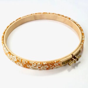 Stitchkits 6" covered embroidery Hoop Saffron Yellow