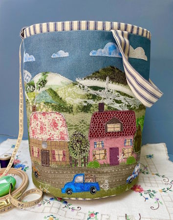 Summer Street Scene Project bag class at Poppy Patch