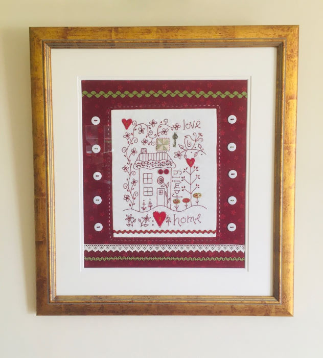 Love Family Home wall hanging designed by Gail Pan and made by Tracy Balsden 6