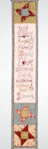 The Birdhouse A Christmas List Mini Wall Hanging Pattern