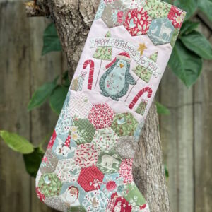 Natalie Bird Happy Penguin Christmas stocking Pattern